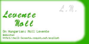levente moll business card